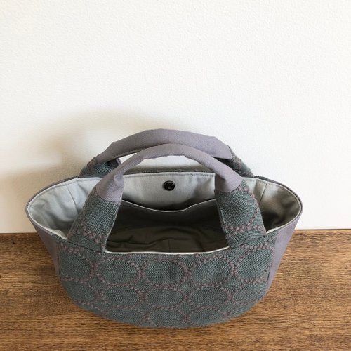 ミナペルホネン＊タンバリントート✂️ハンドメイド ミナペルホネン/タンバリンレッド/手提げトート/トーストサイズ