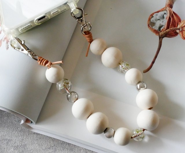 MezzoPiano iPhoneケースとビーズストラップ ♡NEW Beads Strap ビーズ ストラップ ケース (iPhone