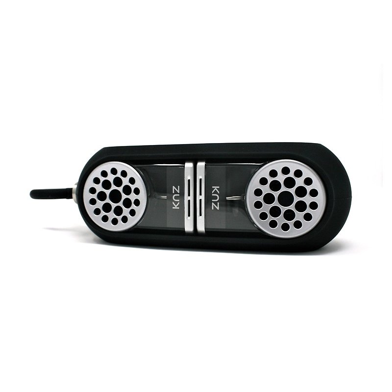 美國 Knz GoDuo無線磁吸音響/透明主體/黑色矽膠套 - 藍牙喇叭/音響 - 塑膠 黑色