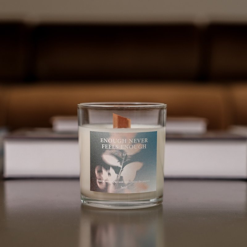 S series world-weary scented wood chip candle 170g three fragrances - เทียน/เชิงเทียน - ขี้ผึ้ง 