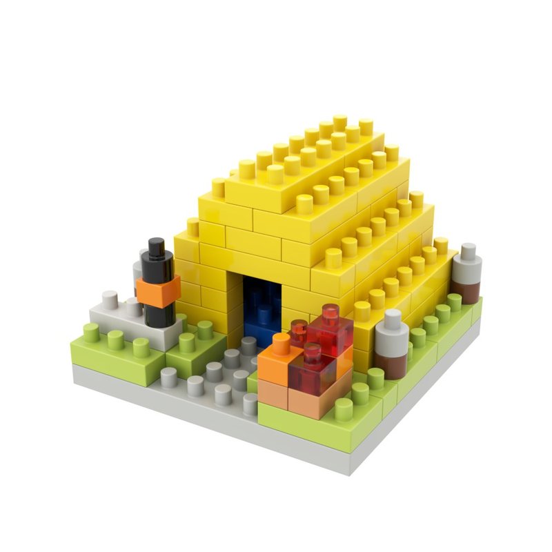 Archbrick 小帳篷微積木 Nanoblock - 擺飾/家飾品 - 塑膠 多色