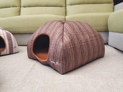 Lucky Me 寵物設計 小碉堡- 難忘時光深木紋 涼墊 大空間