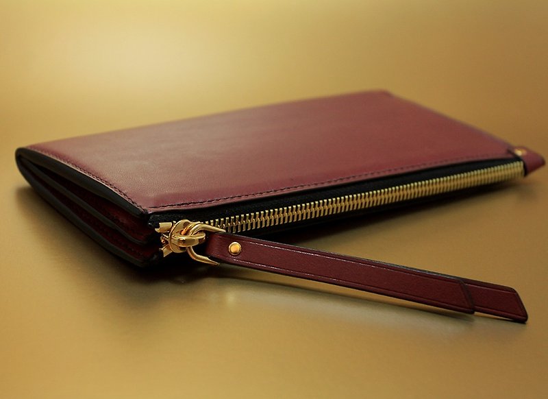 AFNL Slim Zip Wallet - Wallets - Genuine Leather Purple