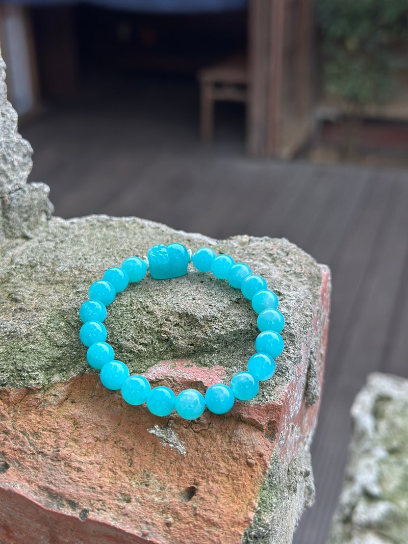 Amazonite Stone and Amazonite Stone Beads - Throat Chakra - Bracelets - Jade Blue