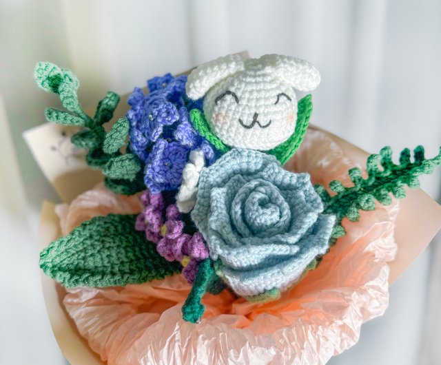 エレガントなかぎ針編みブーケ [カスタマイズのご相談を歓迎