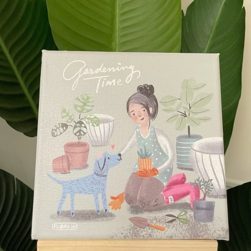 印樂網圓夢館 【Flora原創設計】快樂時光 | 20×20CM 無框畫