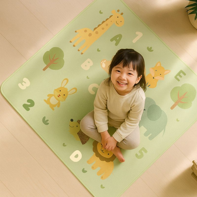 【rubber anne】森靜隔音降噪墊(100x100cm) 地板墊 防水 隔音墊 - 地墊/地毯 - 其他材質 綠色