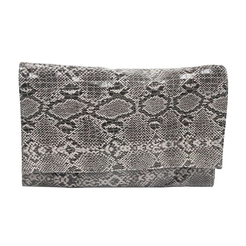 [] Is Marvel double snake pattern Clutch - Handbags & Totes - Cotton & Hemp Gray