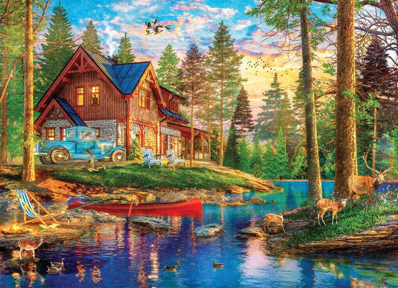 夏日小屋_4000片_拼圖 - 拼圖 - 紙 