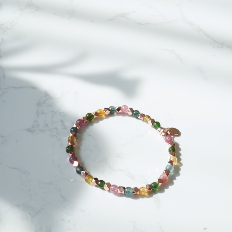 Natural Tourmaline 14GF Bracelet - Bracelets - Semi-Precious Stones 