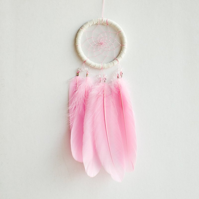 簡單粉紅色 - 捕夢網 成品 -  情人節禮物 - 裝飾/擺設  - 其他材質 粉紅色