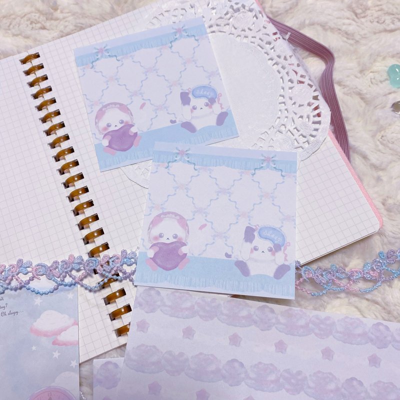 dreamy cat  memo - Notebooks & Journals - Paper 