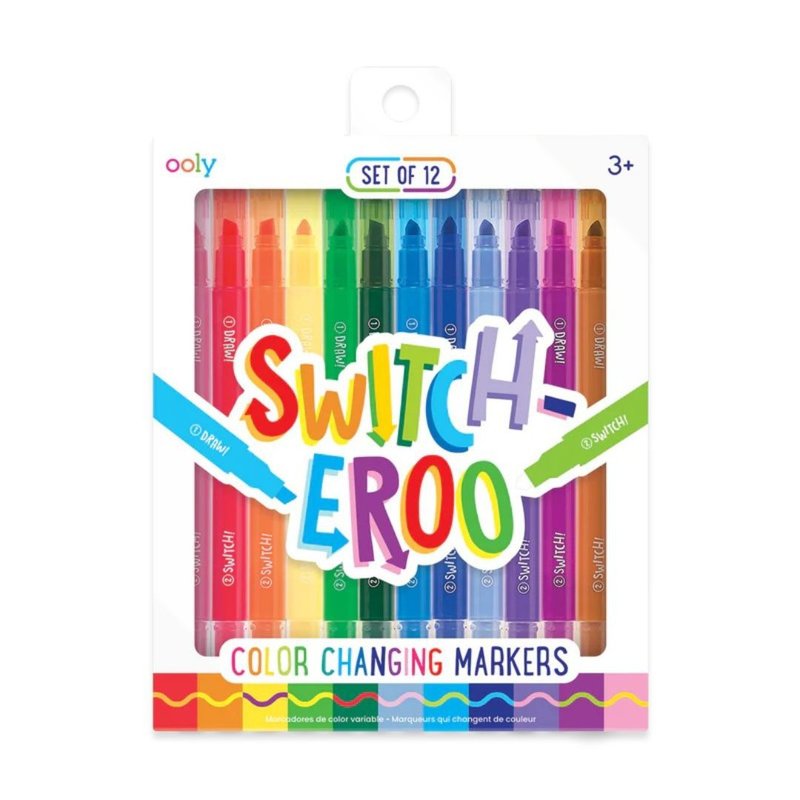 美國OOLY Switch-eroo! 雙頭神奇變色彩色筆(12色) | 玩轉色彩 - 插畫/繪畫/寫字 - 塑膠 