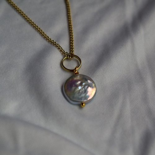 nlanlaVictory Silver Coin Freshwater Pearl Pendant Necklace | by Ifemi Jewels