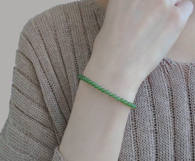 Dainty Green Nephrite Jade Adjustable 14Kgf Bracelet Everyday Layering Shop Joyce Wu Handmade Jewelry Bracelets Pinkoi