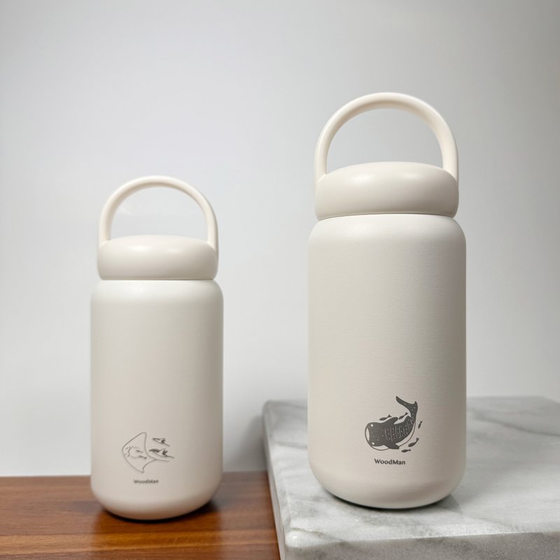 【T-ZO】提走保溫隨行杯 提把 不鏽鋼保溫杯 430ml 可客製化刻字 - 保溫瓶/保溫杯 - 不鏽鋼 