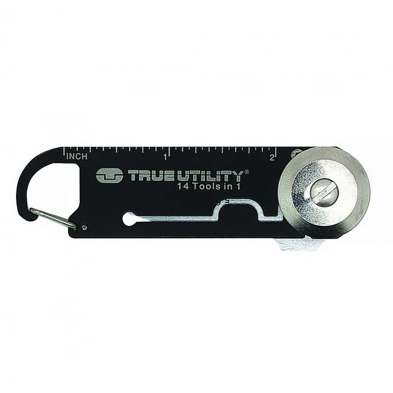 【True Utility】英國多功能14合1鑰匙圈工具組DAWG - 鑰匙圈/鑰匙包 - 不鏽鋼 黑色