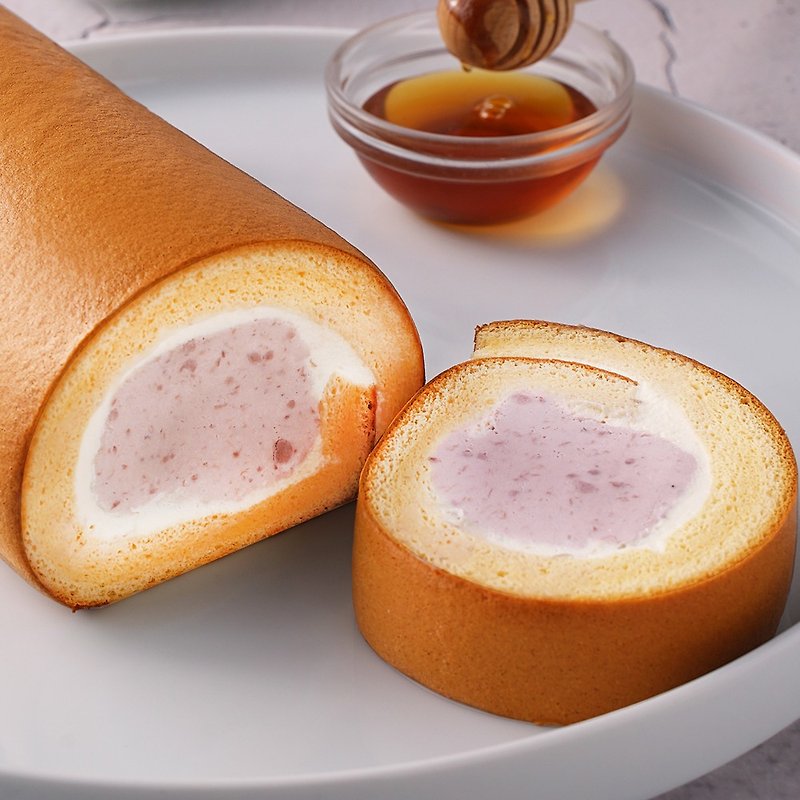 【溫莎堡】土雞蛋蜂蜜芋泥捲 大甲芋頭 - 蛋糕/甜點 - 新鮮食材 紫色