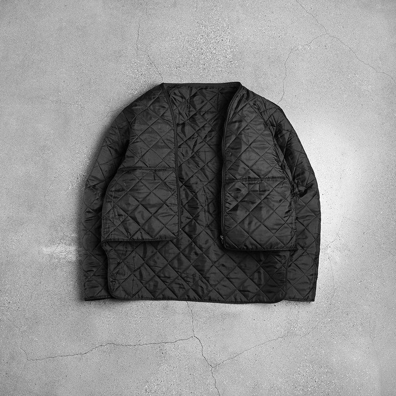 Netherlands Military Black Liner jacket - เสื้อกั๊กผู้ชาย - ผ้าฝ้าย/ผ้าลินิน สีดำ