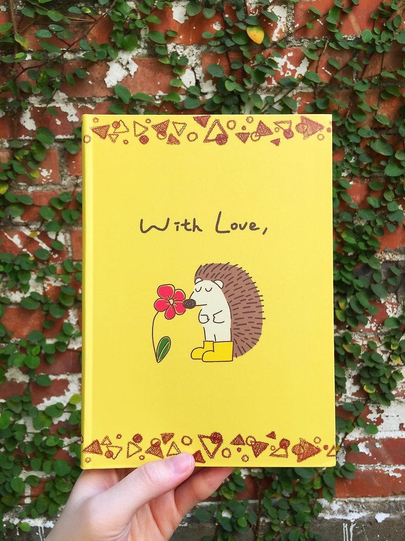 【Notebook/Notebook】With Love, Timeless Diary-The Hedgehog and His Flowers - สมุดบันทึก/สมุดปฏิทิน - กระดาษ 