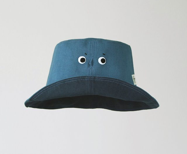 小さな顔隠し帽子・紺色】大人の漁師帽子 - ショップ winco 帽子 - Pinkoi