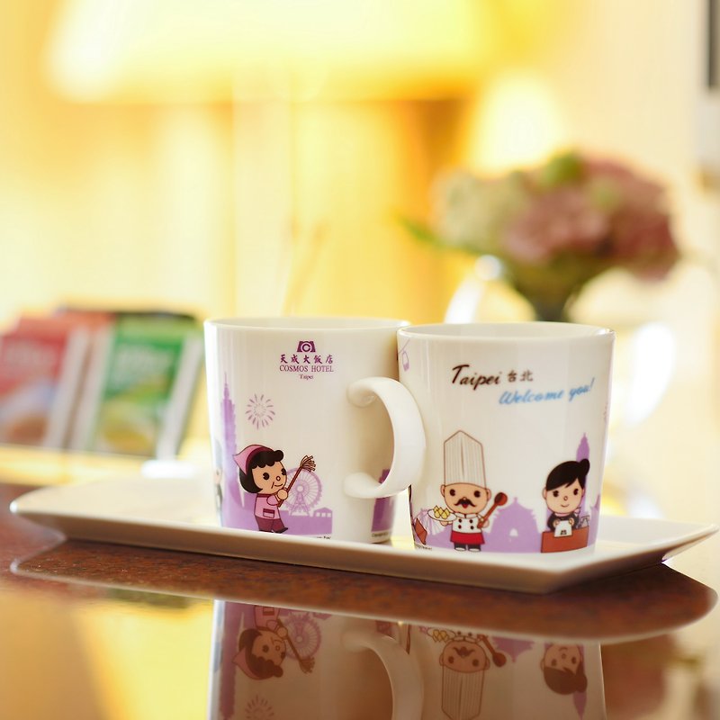 Taipei Tiancheng Hotel Hotel Staff Cup - แก้วมัค/แก้วกาแฟ - เครื่องลายคราม 