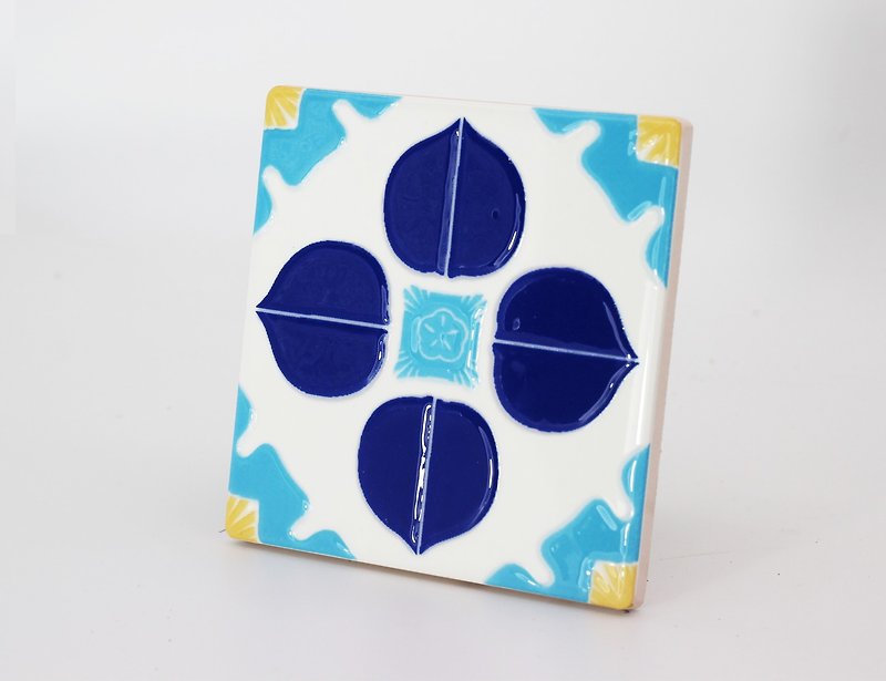 Taiwan Tiles---Health (coasters, murals, tiles) new release - Coasters - Porcelain Blue