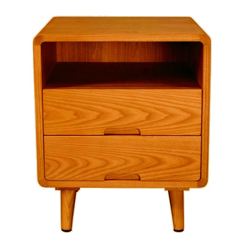 UWOOD arc shape storage cabinets - teak color [] SCANDINAVIAN modern Scandinavian WMTB006R - เฟอร์นิเจอร์อื่น ๆ - กระดาษ 