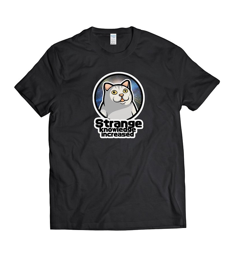Meme - Strange Knowledge Added - T-shirt White/Black/Grey/Navy Blue - เสื้อยืดผู้ชาย - ผ้าฝ้าย/ผ้าลินิน หลากหลายสี