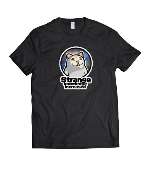蟲蟲商號X原創設計T-shirt 迷因-奇怪的知識增加了-T-shirt 白/黑/灰/藏青