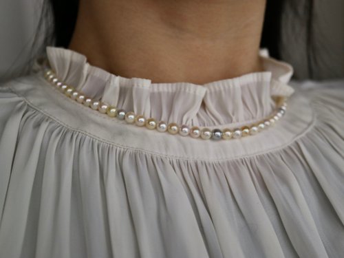 KOKO PEARL JEWELRY 日本直送 數量限定 糖果色混彩4.5mm akoya珍珠項鍊 天然海水珍珠