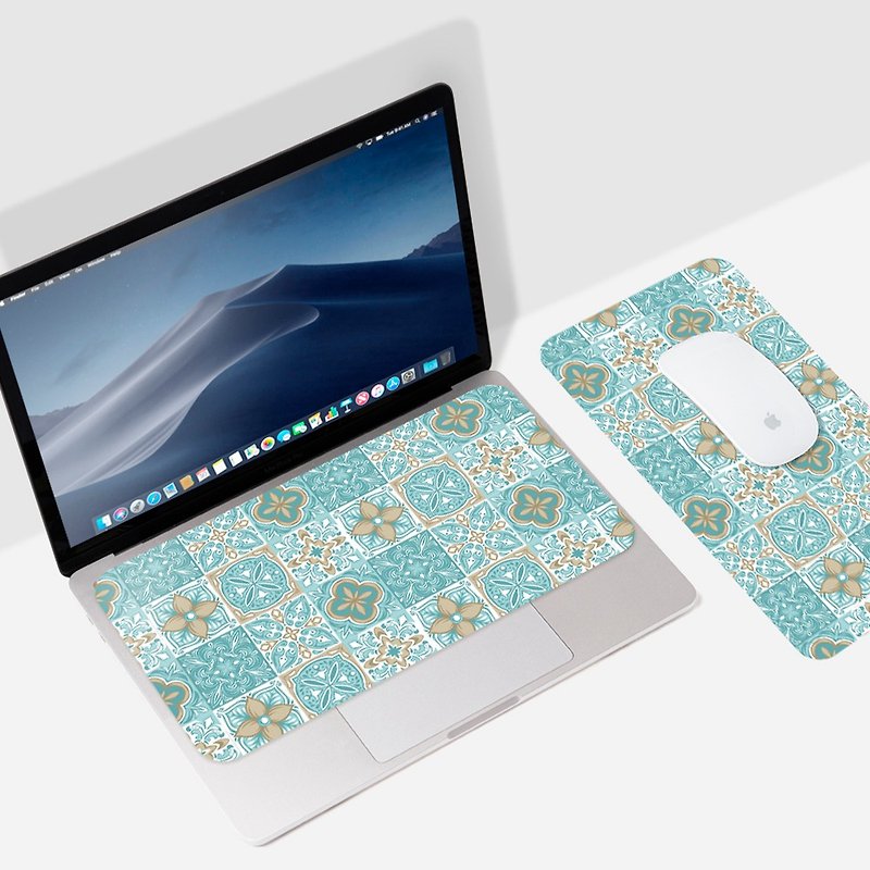 Portable Ultra-thin 3-in-1 Mouse Pad - Marseille Collage Tiles (Standard) - Mouse Pads - Other Materials Multicolor