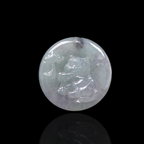 瓔珞珠寶盒 E.L.Jewelry Box 冰種飄花翡翠老虎項鍊 | 天然緬甸玉A貨翡翠 | 送禮