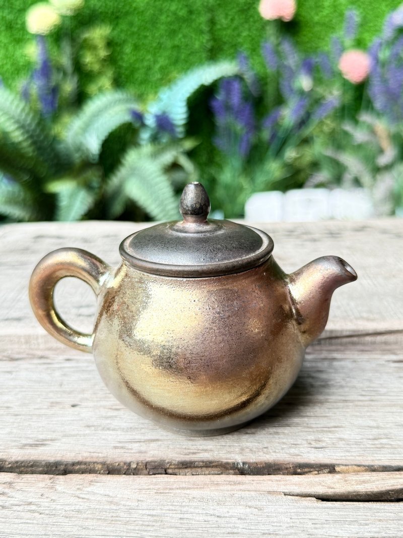 金銀彩柴燒壺 - 茶壺/茶杯/茶具 - 陶 