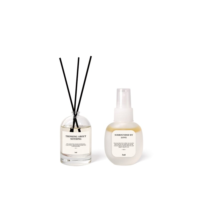 [Christmas Gift of RMB 800] 1+1G Series Diffuser Bottle & Relaxing Spray with Nine Fragrances - น้ำหอม - แก้ว ขาว