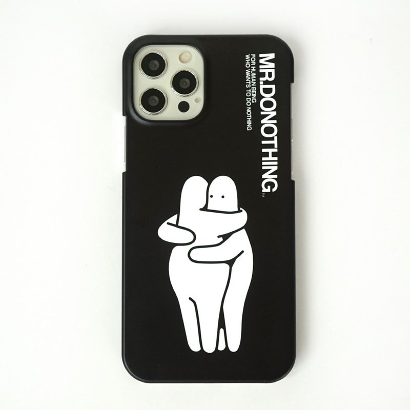 Mr. Donothing iphone case 13 love you - เคส/ซองมือถือ - พลาสติก สีดำ