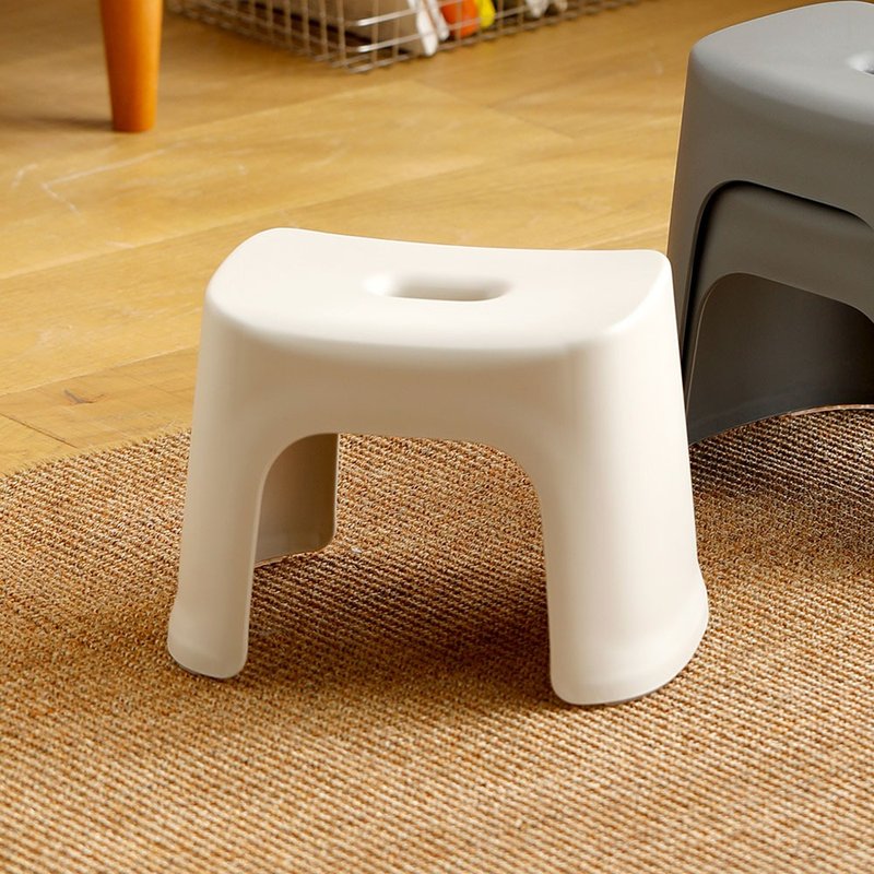 Japanese Frost Mountain household heavy-duty non-slip footstool/chair stool-S-multiple colors available - เก้าอี้โซฟา - พลาสติก ขาว