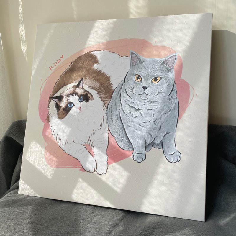 Additional purchases. Frameless Canvas Painting | Custom Portrait Couple Pet Family Wedding Friends Gift - Digital Portraits, Paintings & Illustrations - Other Materials 