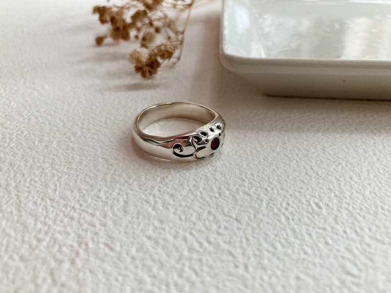 || Gemstone silver ring - แหวนทั่วไป - เงิน สีเงิน