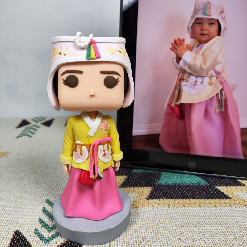 【客製化3D人像公仔】訂製手工Funko Pop男生朋友老公生日禮物 - 公仔/玩偶 - 黏土 多色