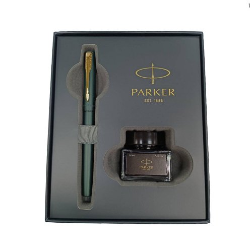 城市視角 PARKER 新威雅XL 鋼筆 森林綠 墨水禮盒組