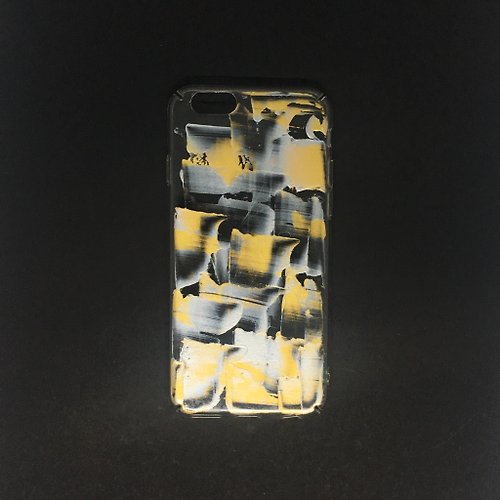 Frame of Mind x Acrylic 手繪抽象藝術手機殼 | iPhone 6/6s | Gold Fancy