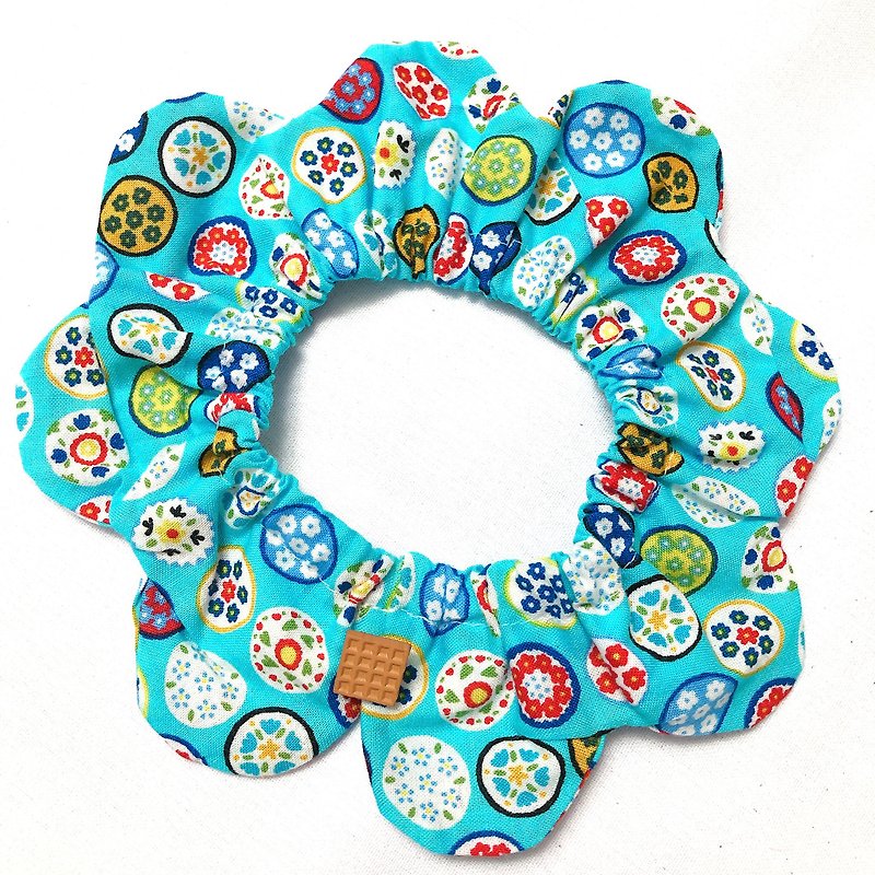 Intestine Wreath-Nordic Disk-Handmade Special Pet Collar-The Last One - Collars & Leashes - Cotton & Hemp Blue