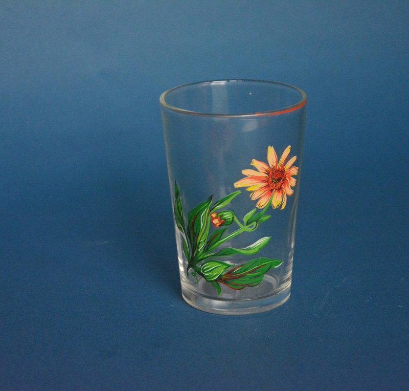 Early German second-hand flower decoration transparent glass - Items for Display - Glass Multicolor