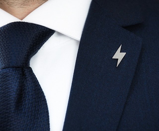 Superhero lapel pin, Tie Pin, Flash Tie Tack, 925 sterling silver lapel pin  - Shop Personalized Cufflinks silver 925 Ties & Tie Clips - Pinkoi