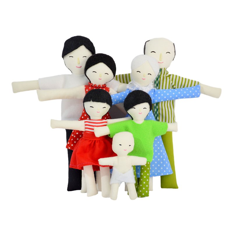 NEW Family of dolls   -布娃娃 - Playset - Doll house -  gift - Kids' Toys - Other Materials Multicolor