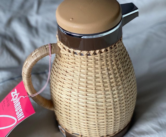 Japan Zojirushi Handmade Rattan Kettle Coffee Pot Magic Bottle Thermal Pot  Log Grip Brand New - Shop the-old-soul Vacuum Flasks - Pinkoi