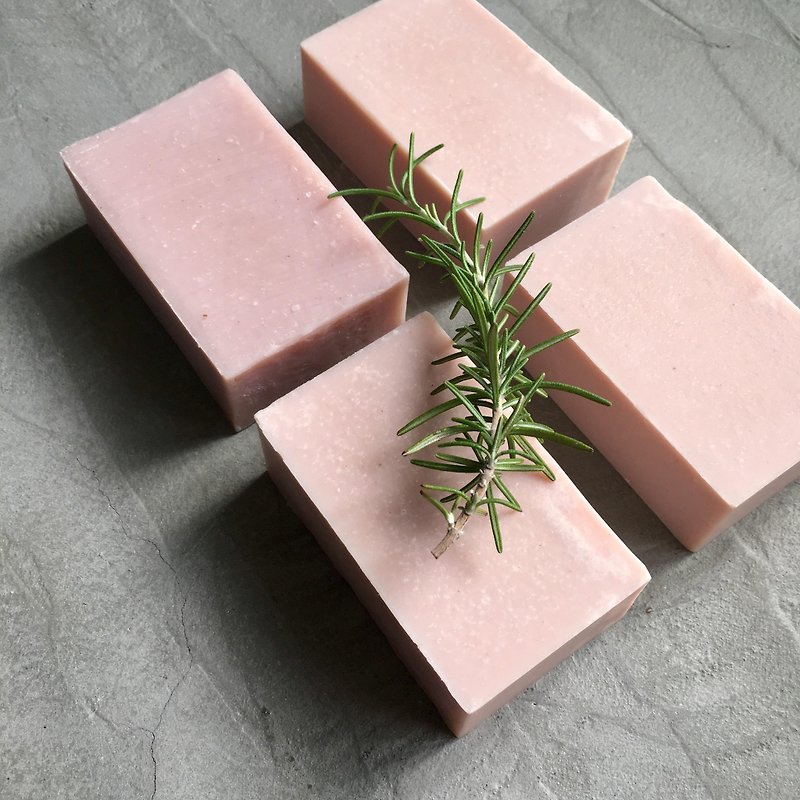 迷迭橄欖皂 - 肥皂/手工皂 - 植物．花 粉紅色