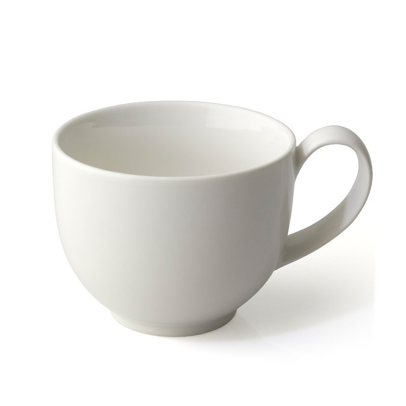 US FORLIFE Q Series Ceramic Tea Cup/Coffee Cup-White - Cups - Porcelain White