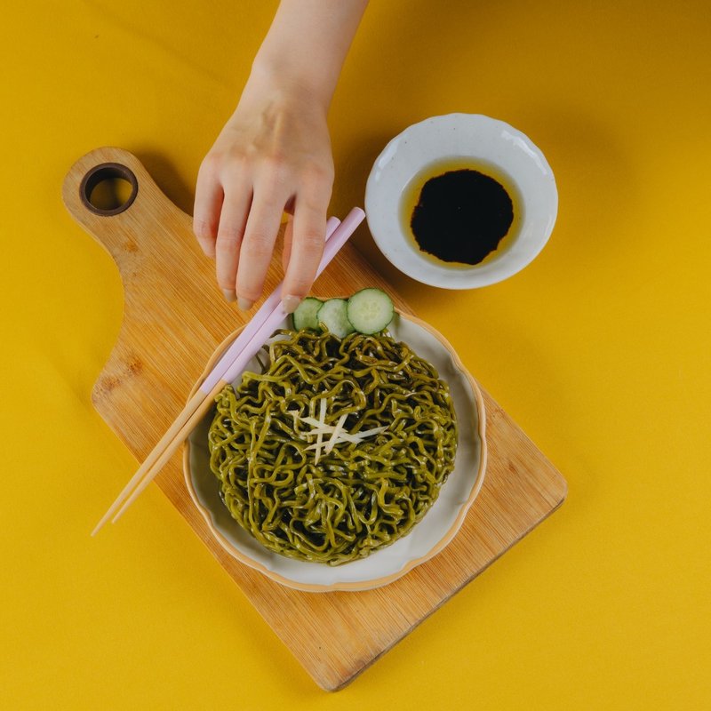 辣木椒香拌麵 | 椒香麻油風味 3包/袋 - 拌麵/麵條/米粉 - 其他材質 綠色